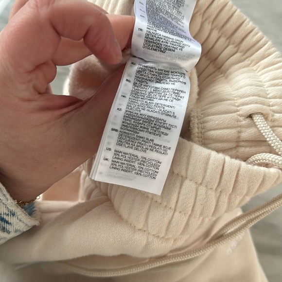 Adidas Women's Adicolor Essentials Wonder White Fleece Lined Sweatpants Joggers - Picture 8 of 8